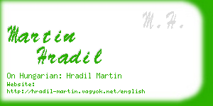 martin hradil business card